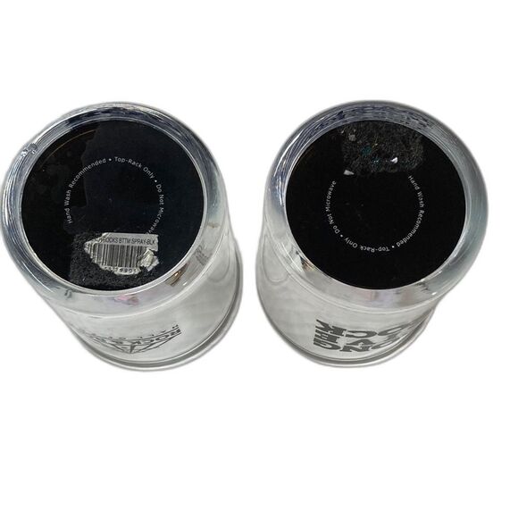 ROCK AND ROLL Hall of Fame Long Live Rock Pair of Rocks Drinking Glasses - Picture 6 of 8